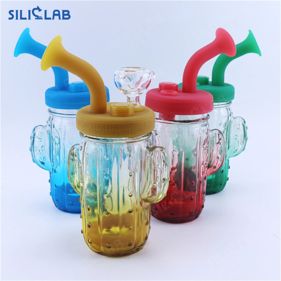 Cactus Glass Mug DAB Rig Tobacco Herb Smoking Water Pipe