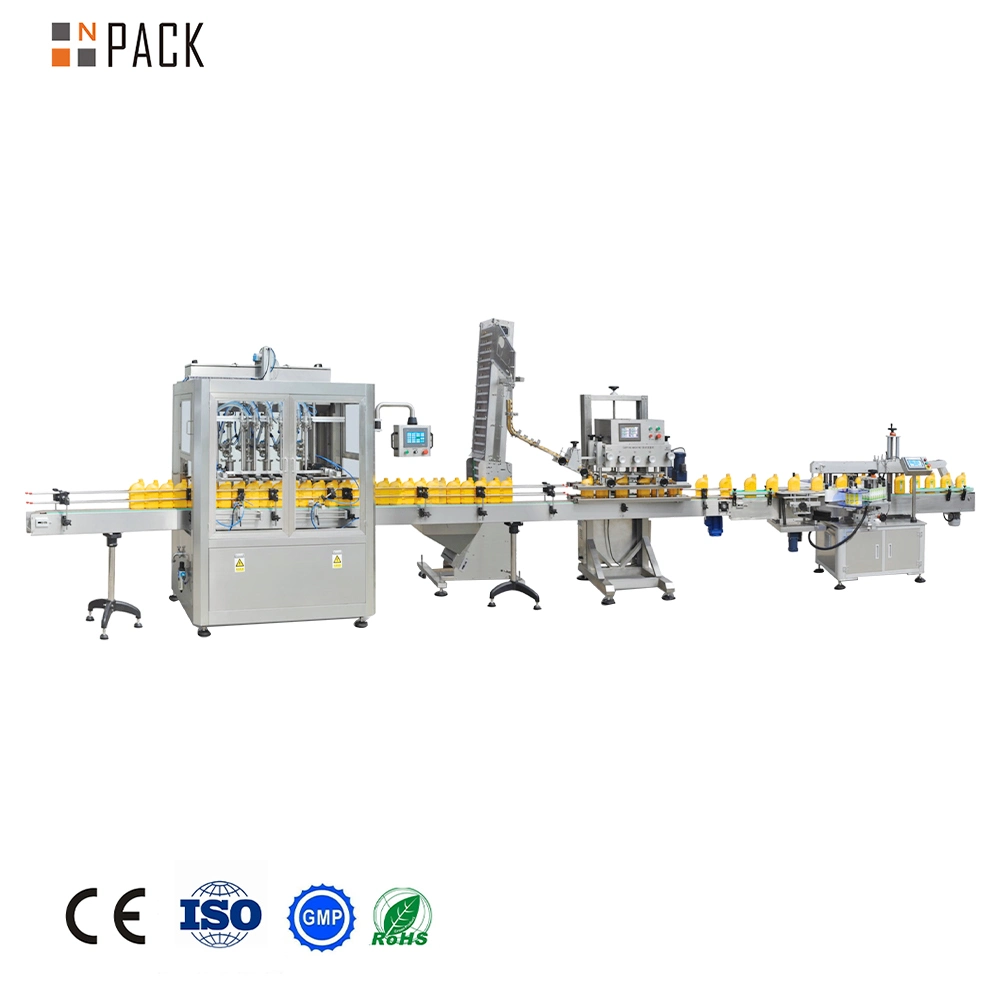 Npack Full Automatic Linear Piston Brake Fluid Filling Equipment for Plastic Bottle