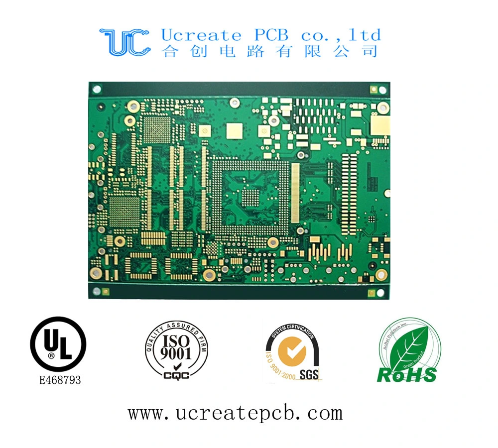 Alta Freqüência de Energia Eléctrica PCB de controlo de imersão da placa PCB de Ouro da camada de várias placas de circuito impresso PCB