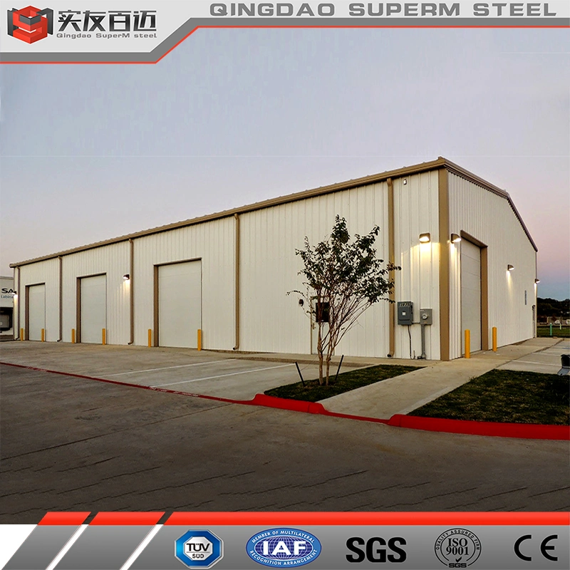 Luxus Moderne Struktur Stahl Struktur Vorgefertigte Auto Shop Building Design Warehouse 4s Auto Showroom Garage