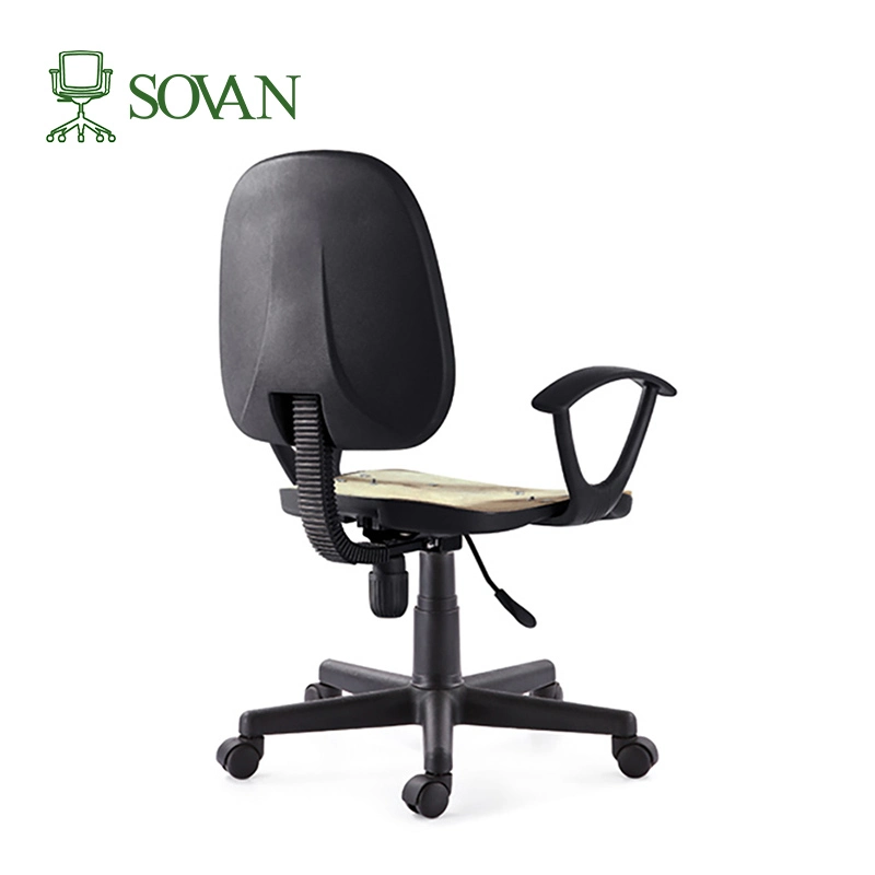 Tela silla de oficina de elevación giratoria Soporte plástico Keel Home Mobiliario Clásico Negro Mayoreo Semi-Productos Fabricación