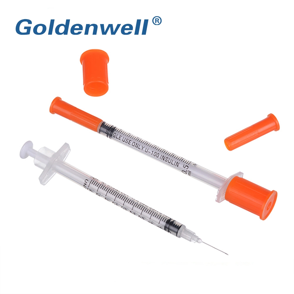 Disposable Red Cap Sterile Insulin Syringe