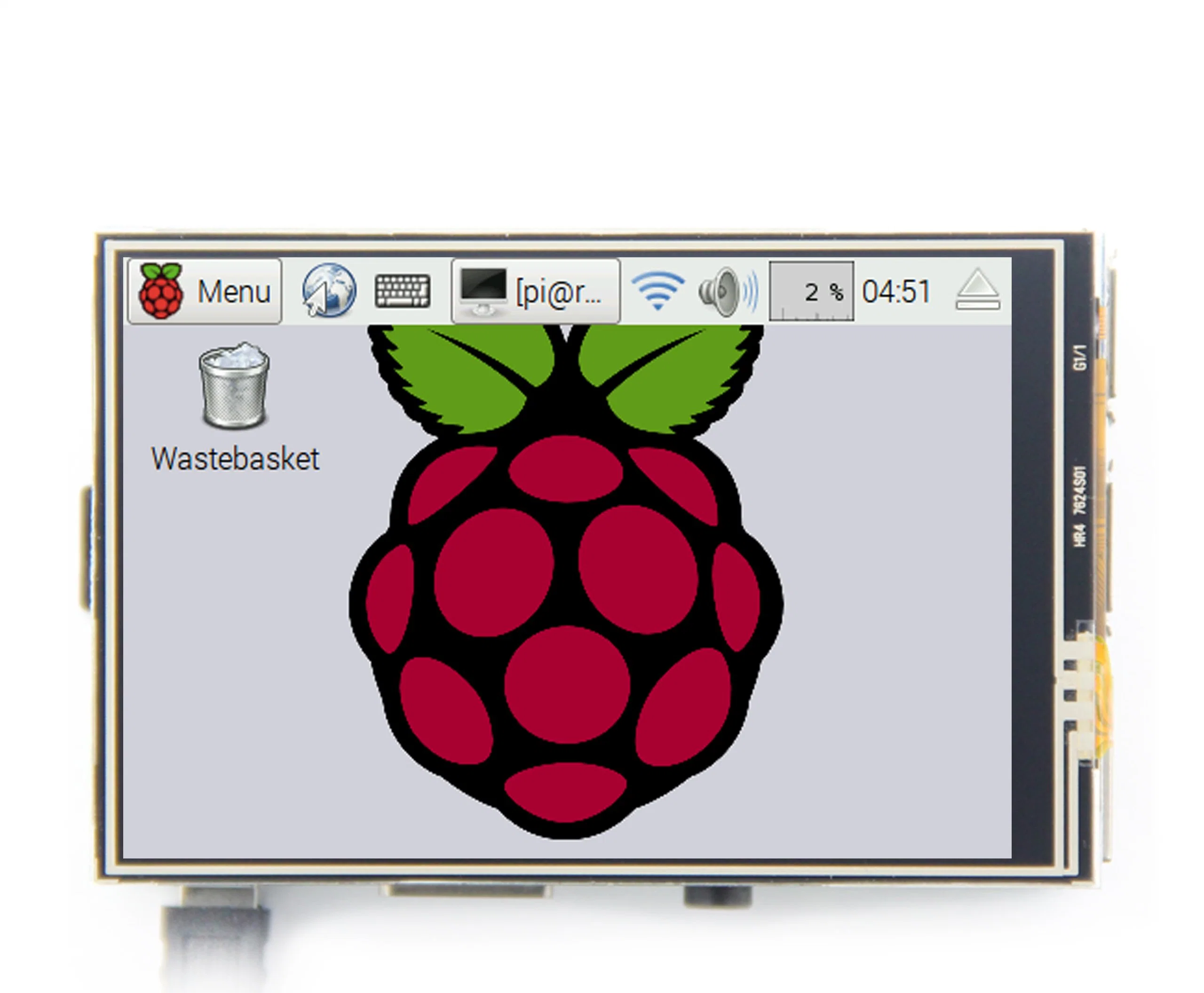 Opción el cable del ventilador Raspberry Pi Directly-Pluggable de 3.5 pulgadas táctil resistiva de 320*480 Módulo LCM