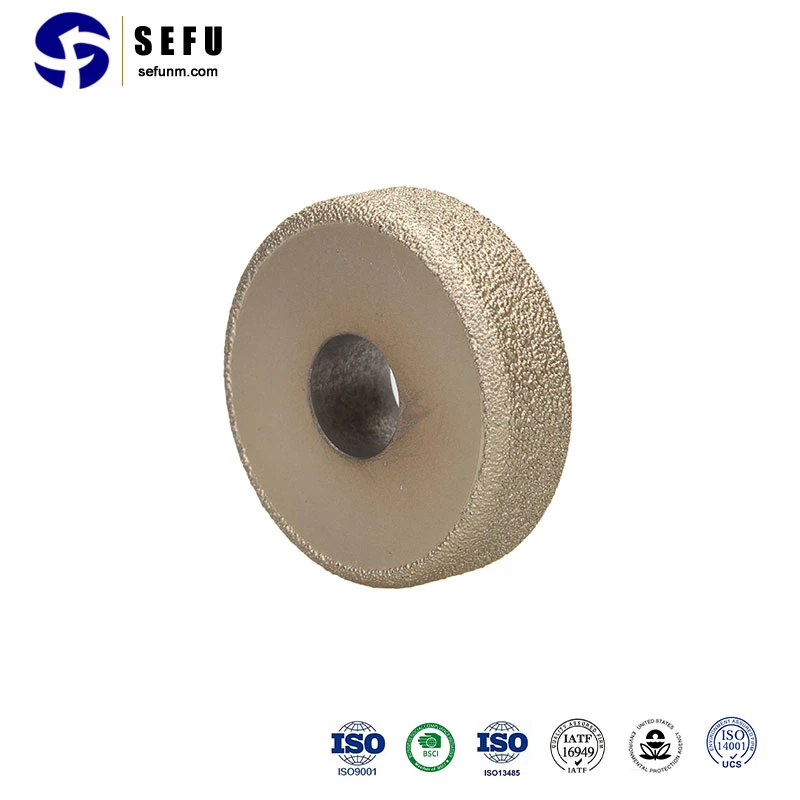 Sefu China Saw Blade Manufacturing Vacuum Brazed Diamond Grinding Wheel Flat Disc Profile Wheel Buffing Wheel Abrasive Tools Diamond Wheel