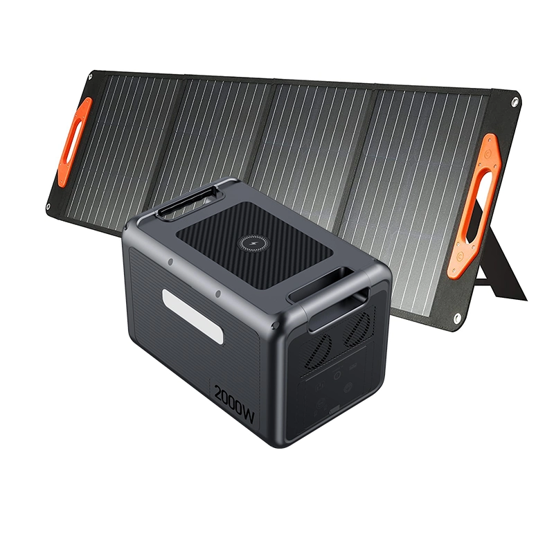 Nouveau type de générateur d'énergie solaire Système générer 1500W 2000W à l'extérieur de voyage de camping la source d'alimentation portable