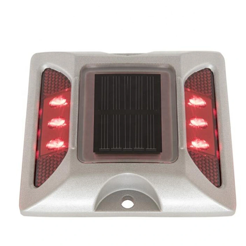 Metal Reflectors LED Solar Wireless Embedded Road Studs for Car Park