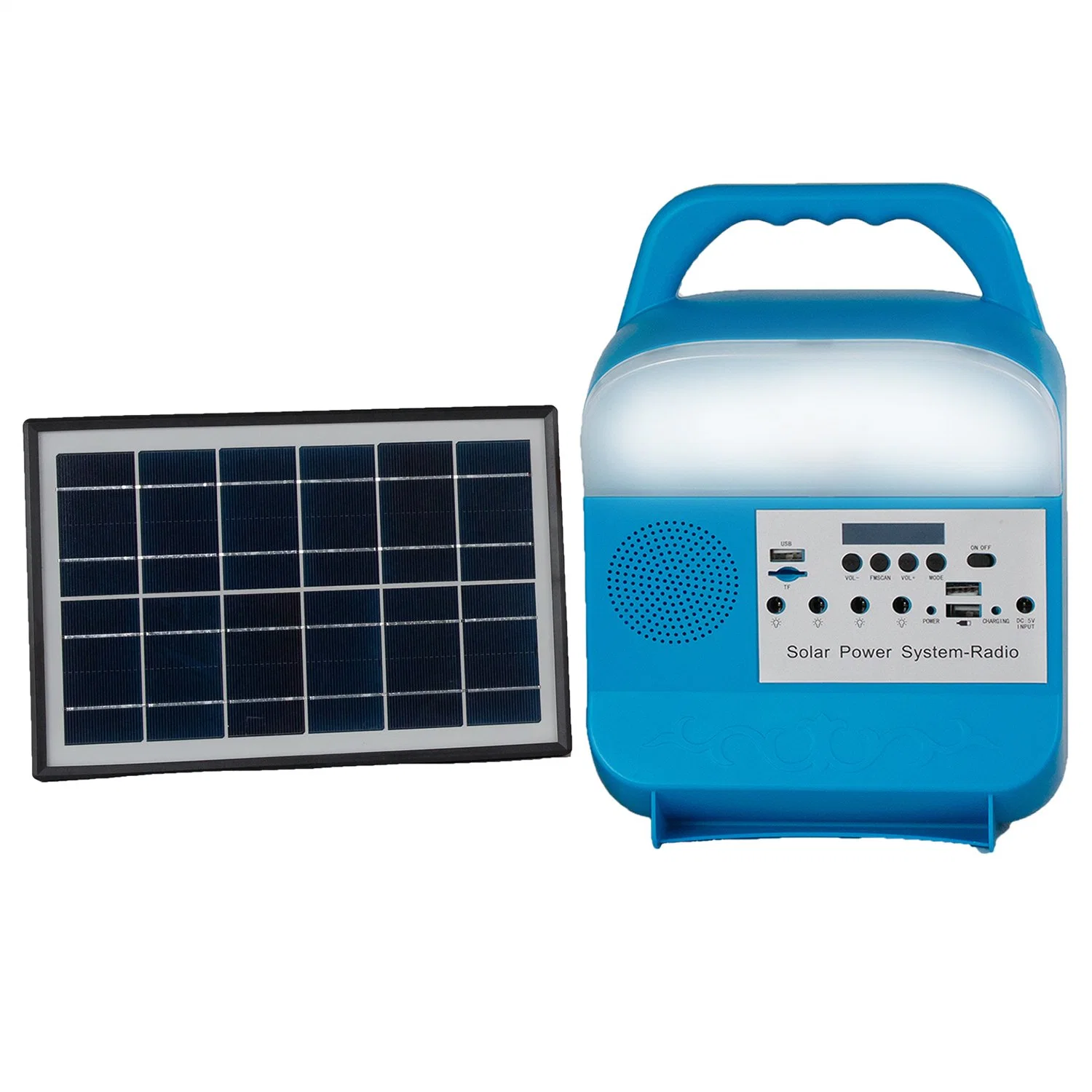 LED Solar Reading Lamp with Solar Panel Portable Solar Power Kit