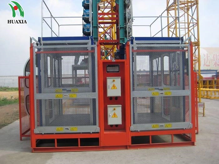 Sc200 Double Cage Construction Hoist Building Elevator
