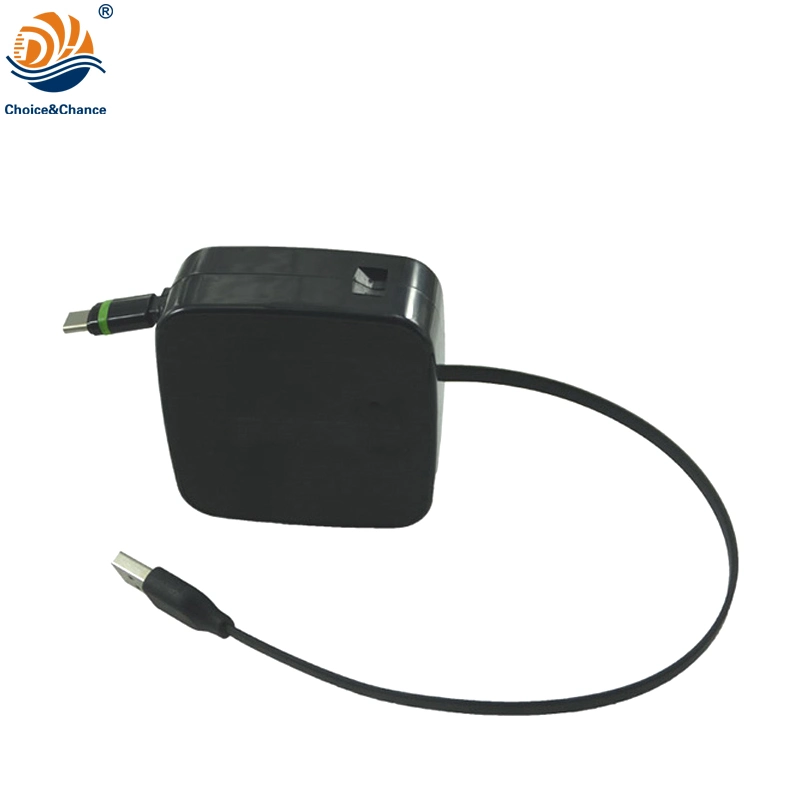 Automatic Retractable USB Data Cable Mobile Phone Fast Charger