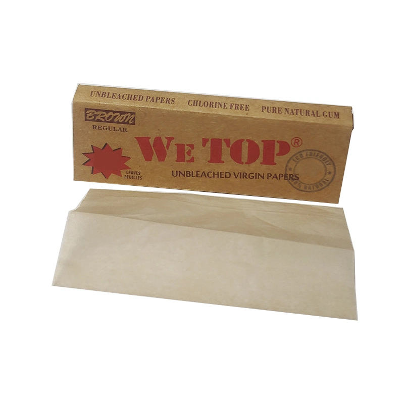 Wir Top Rolling Paper reguläre Größe Braun OEM Rolling Paper