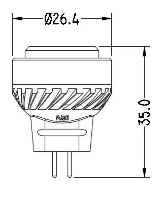 LED Mr8 Spot Light Retrofit Bulb with Flood Beam Spread