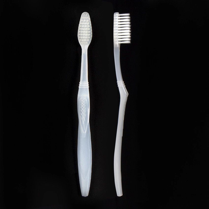 Transparent Plastic Travel Disposable Hotel Toothbrush for Sale