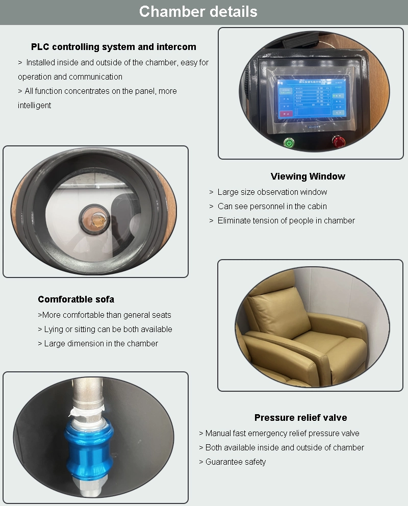 Hbot Natural Beauty Sitting Hyperbaric Oxygen Chamber for Healthcare Sports Home Use