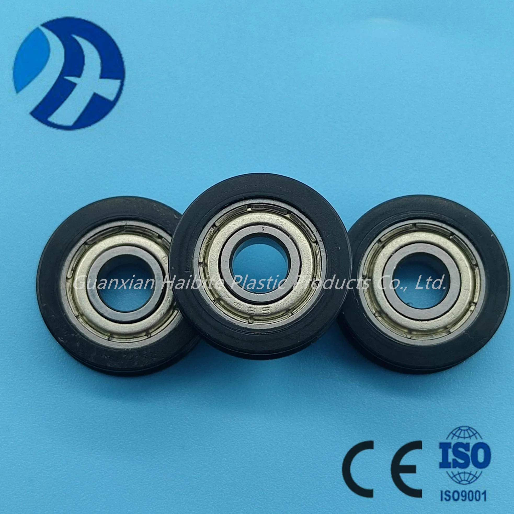 Durable Customized Nylon Size 6*19.7*6.2*17mm Plastic Pulley Wheel