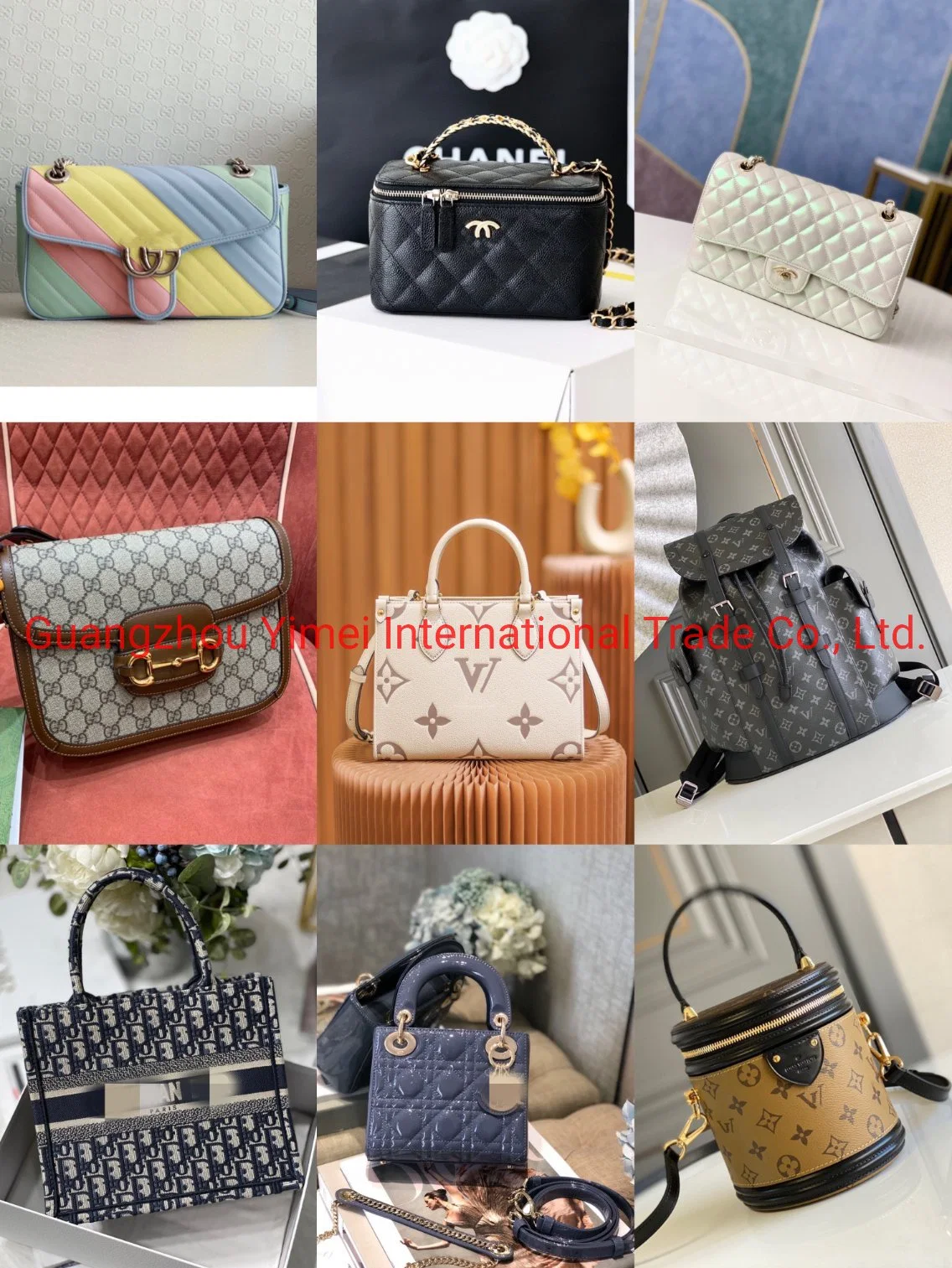 Mercado Mayorista/Proveedor Moda Diseño de lujo Replica Bolsas Lady mujeres Handbag Bolso de cuero Bolso de mano Mochila de viaje