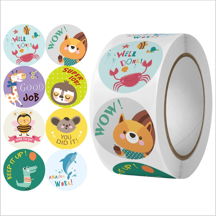 Wholesale All Kinds of Label High Quality Stickers Used for Package Children&prime; S Gift Food Animal Label