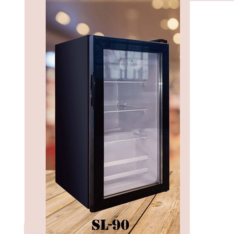 Neue 45L Cooler Kosten Hautpflege Schönheit kosmetische Kühlschrank Display Mini-Kühlschrank mit Glas zum Schminke