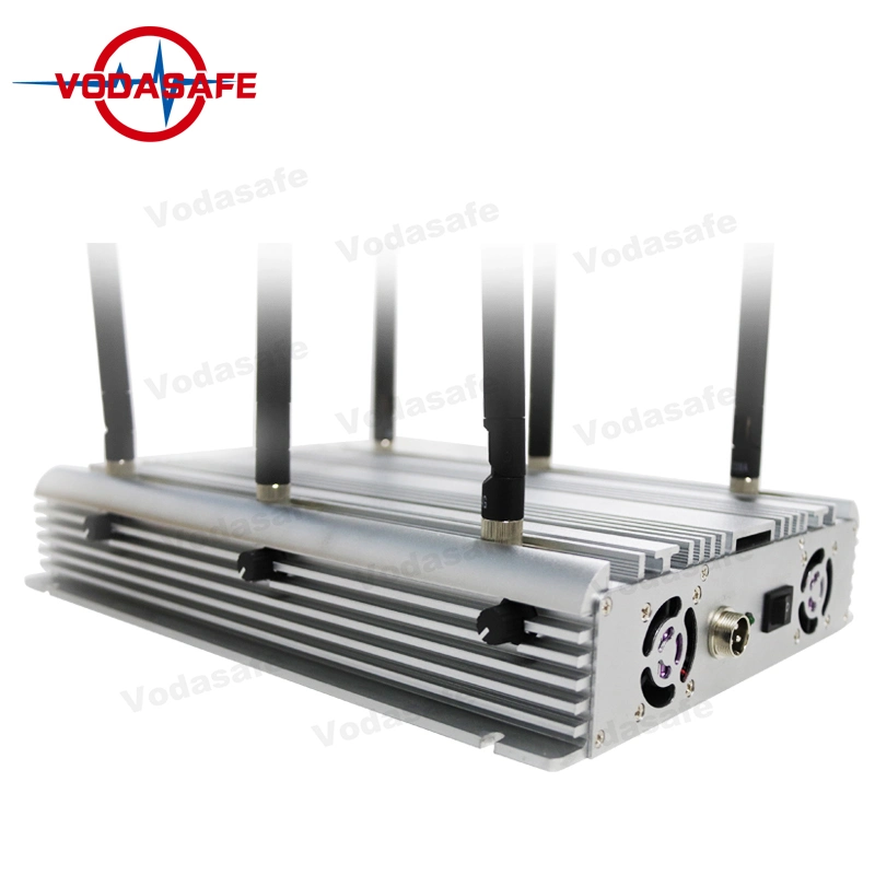 42W de alta potencia WiFi Teléfono Móvil de la&#160;señal de la cárcel de UHF&#160;Jammer 6 Antenas GPS 3G 4G WiFi&#160;&#160;Jammer señal GPS teléfono