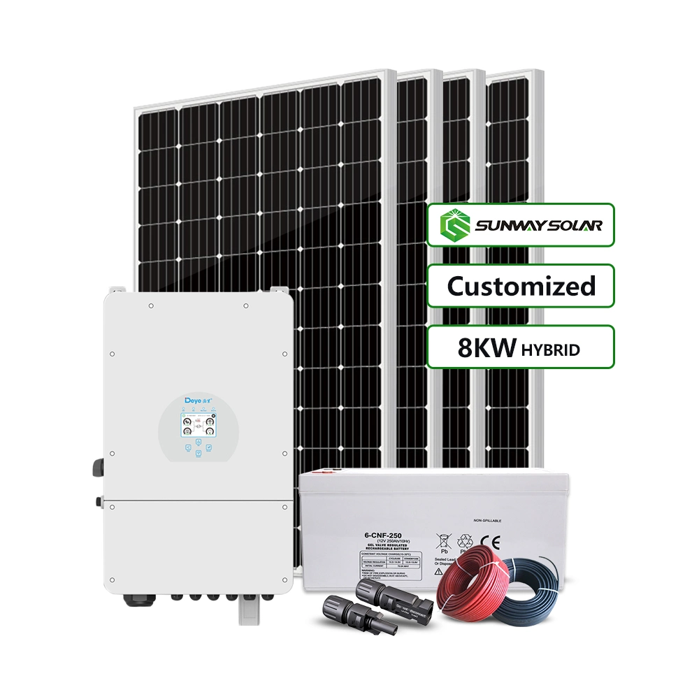 8KW do Hybrid Home Sistema de Energia solar A energia de Grade