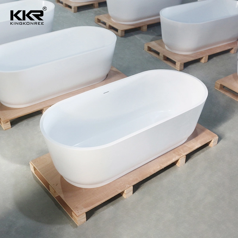 Wholesale/Supplier Factory Price Upc SPA Adult Marble Stone Acrylic Solid Surface Freestanding Bathtub for Hotel