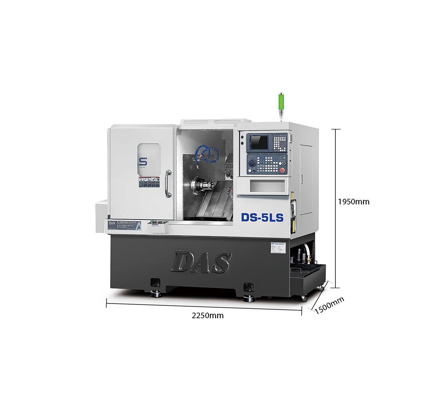 DS-5 Torno CNC Fanuc Fanuc مثلى CNC Lathe Bar Feeder CNC لا تشوي ماكينة قطع الماس ذات الغاز الطبيعي المضغوط (CNC) التلقائية