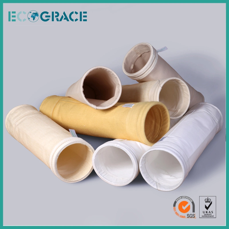 Heat Resistant Industrial Cement / Power Plant Fiberglass Filter with PTFE Coating