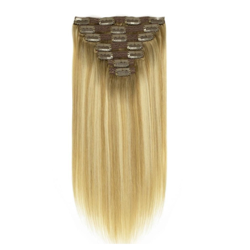 Clip in Hair Extension Human Remy Double Drawn Lace Clip in Hair Extension
