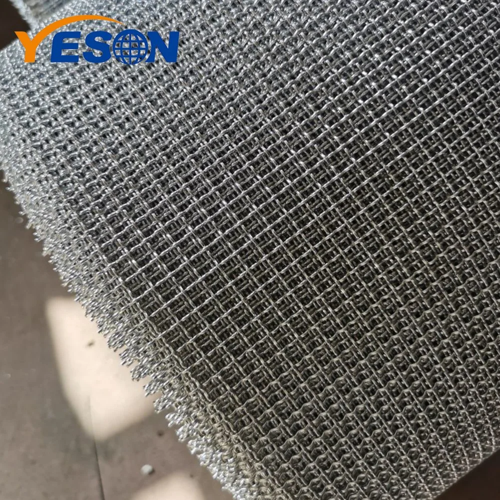 Quarry Screen Crimped Mesh Selvedged with Plain Weave Uniform and Durable Wave Structures for Screening and Sifting in Mine