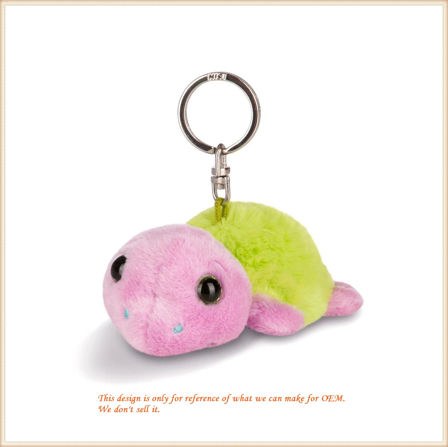 Plush Toys of Green Turtle Key Finder/ Stuffed Tortoise Toys for Wholesale/Suppliers/ OEM ODM Soft Toys