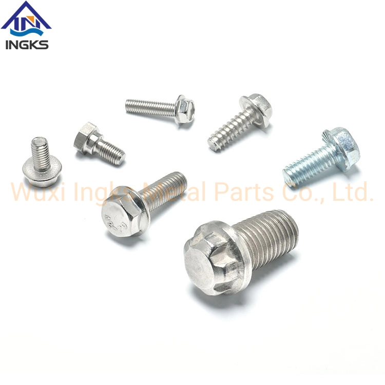 A2 A4 Stainless Steel DIN 6921 Full Thread Serrated Head Hex Flange Bolt