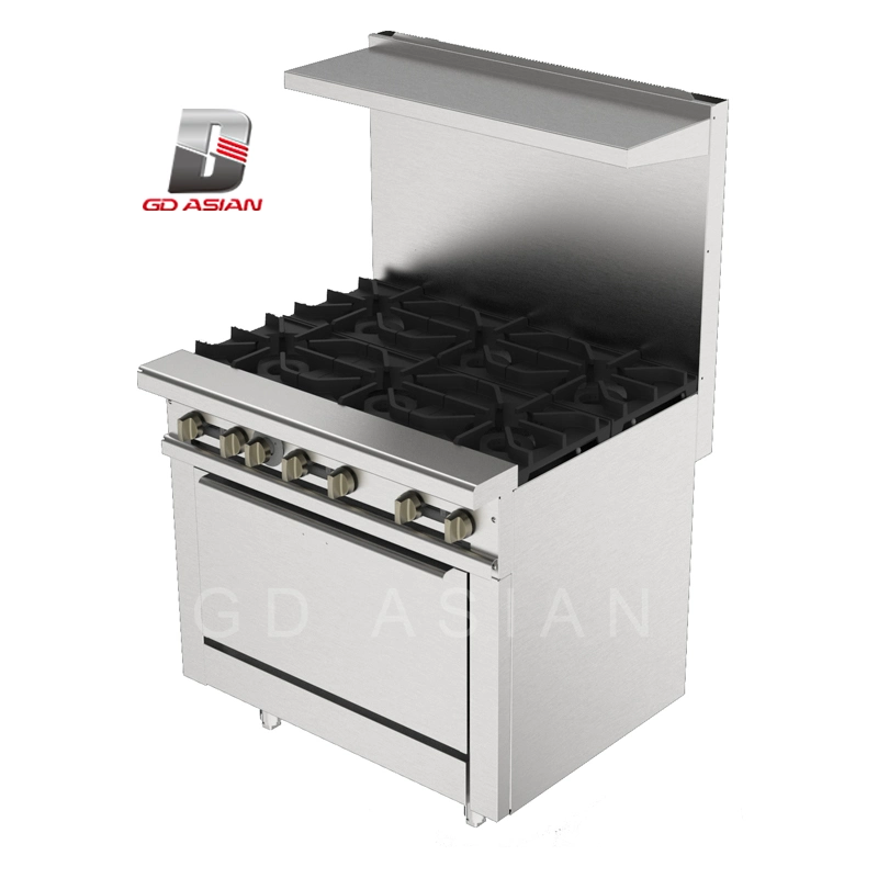 Alta calidad 4 Burner Cocina Equipo Cocina Gas Cocina gama con ETL