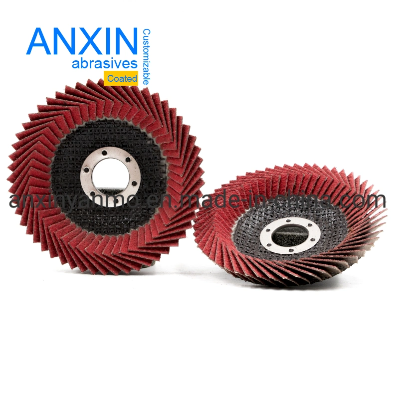 4.5'' Ceramic Cup Flap Disc with Fiberglass Backing for Deburring and Removing