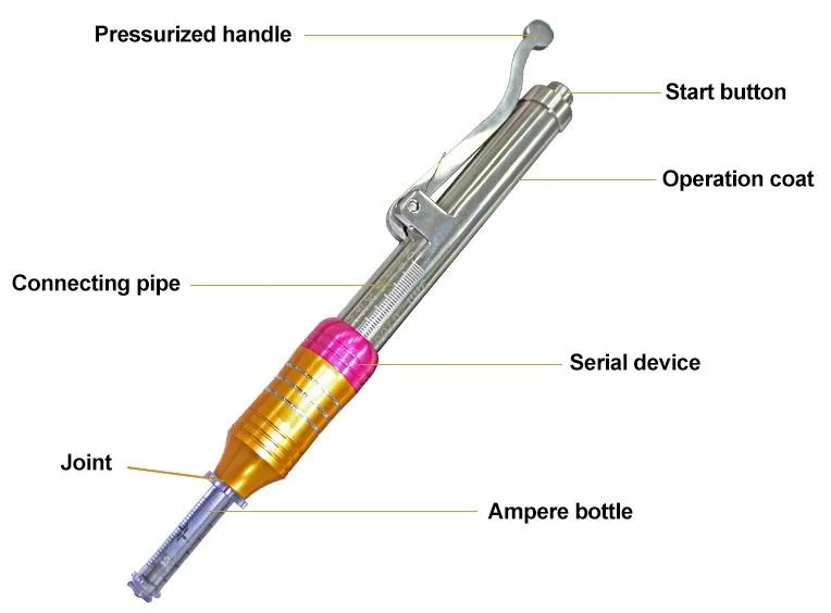 0,3mL Mesoterapia ácido Hialurónico pluma de relleno de dermal de ampollas