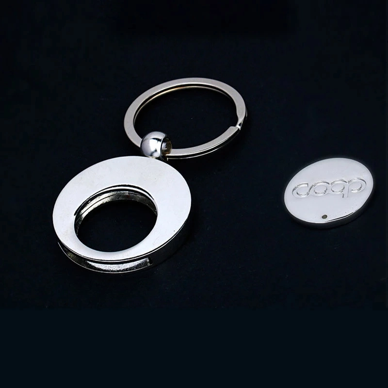 Trolley Coin Metal Crafts High quality/High cost performance  Promotional Gift Pochacco Clip Pop Original Factory Supermarket Shopping Car Token Keychain for Sale