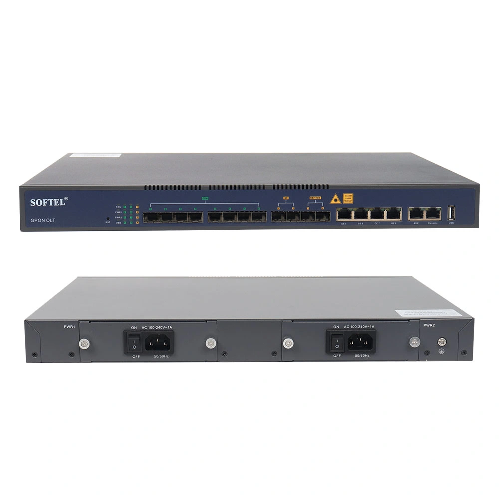 FTTH Gpon Epon Vsol 4 8 Port Olt Optical Line Terminal Olt