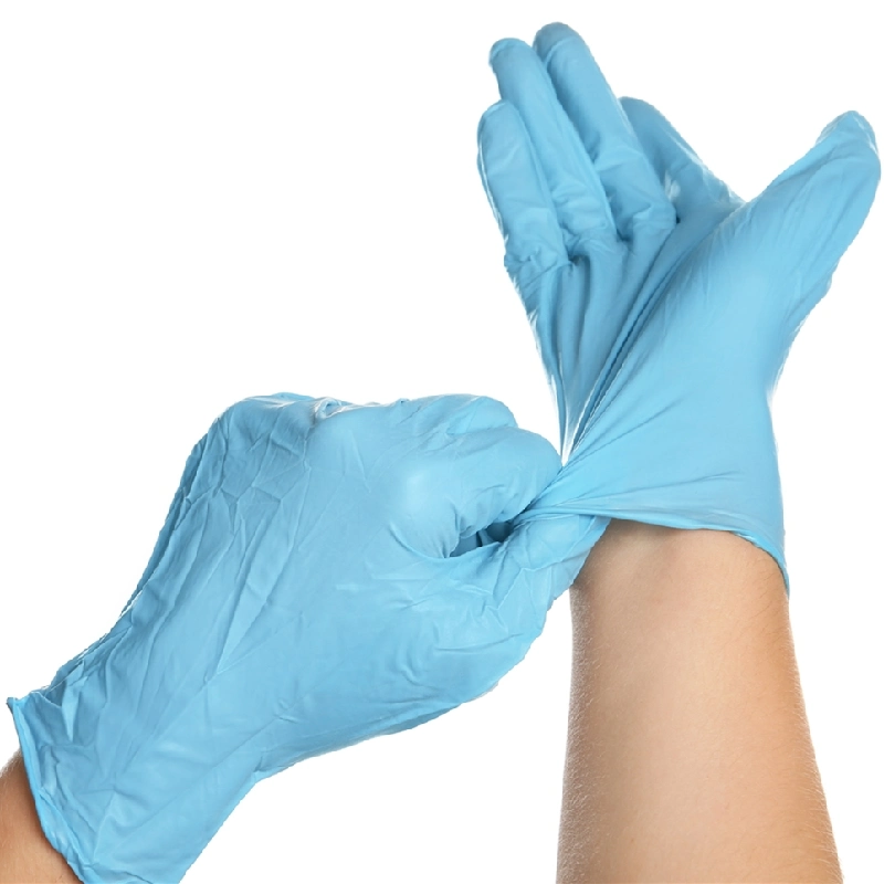 Disposable Powder Free Non-Slip Elastic Touch-Screen Nitrile Gloves