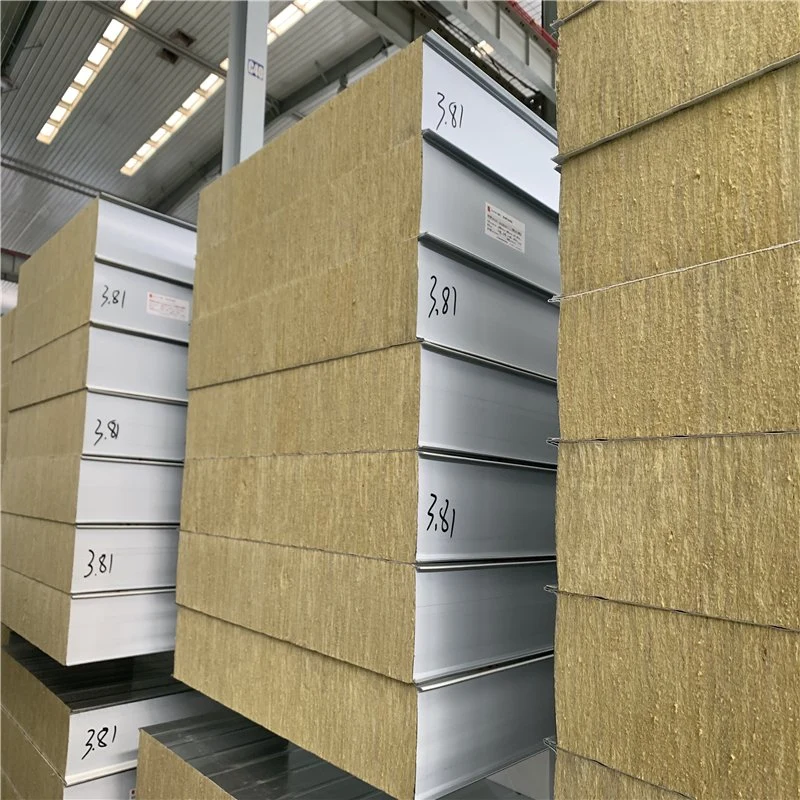 High Bearing Capacity Mineral Sandwich Rockwool Board Panels for Wall/Ceiling