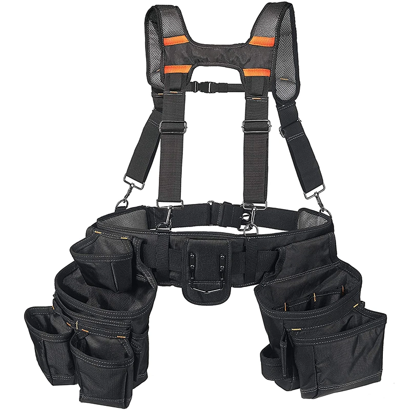 Electrician Outdoor 600d Multifunctional Small Waist Tool Belt Pouch Pocket Bag with Adjustable Waist Strap