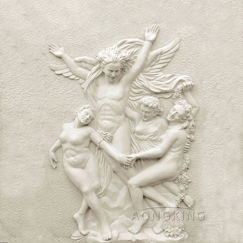 High Quality Marble Bas Relief The Dance by French Sculptor Carpeaux