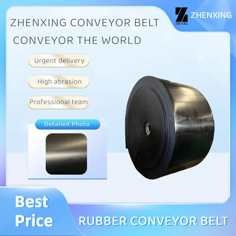 Ep200 Rubber Conveyor Belt for Stone Crusher Handling, Building Industries, Recycling, Steel Processing, Wood