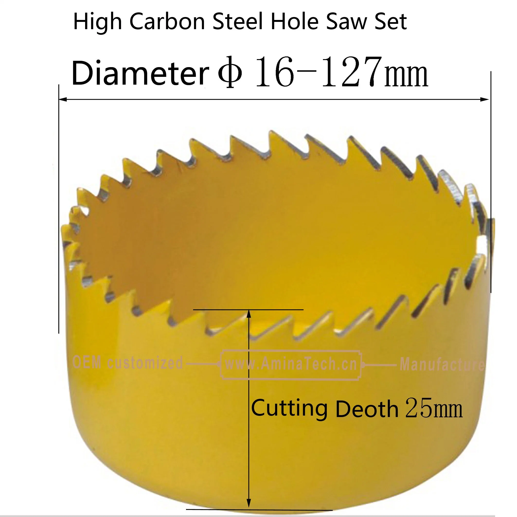 11PC Highb Conjunto de sierras de corona de acero al carbono,Herramientas,brocas