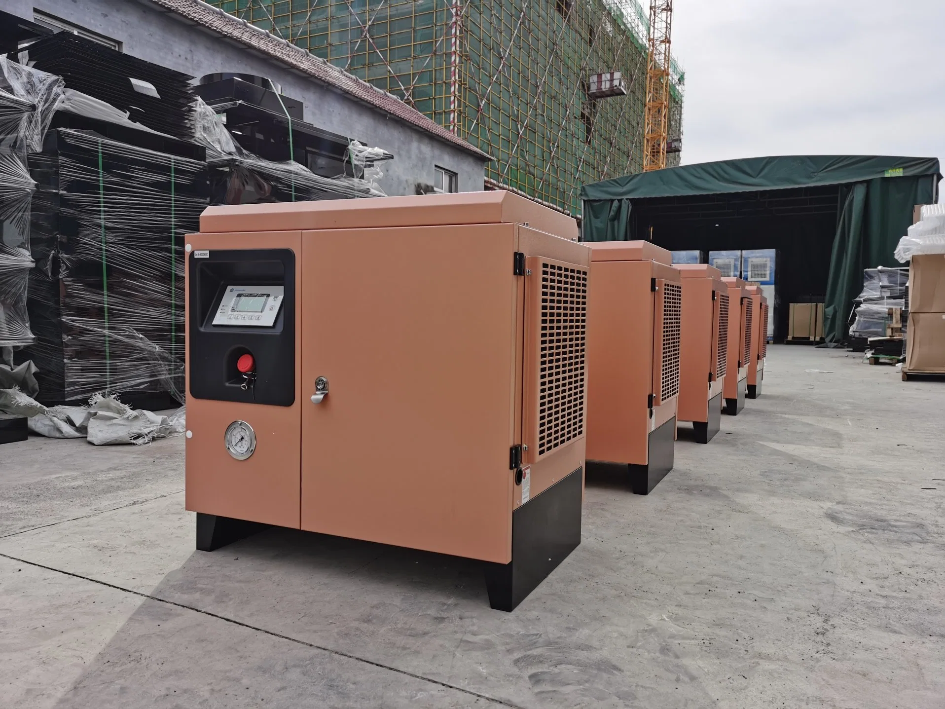 Factory Price Wholesale Air Screw Industrial Twin Dry Mini Helical Screw Air Compressor Air-Compressors