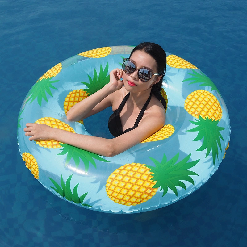 Outdoor Sommer PVC umweltfreundliche Wasser spielen Spielzeug Aufblasbare Flmaingo Ananas Schwimmring