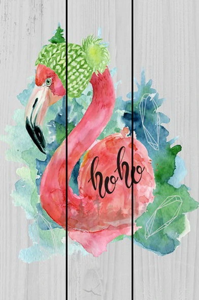 Wood Wall Sign Flamingo UV Printing Wall Hanging Art Home Decor