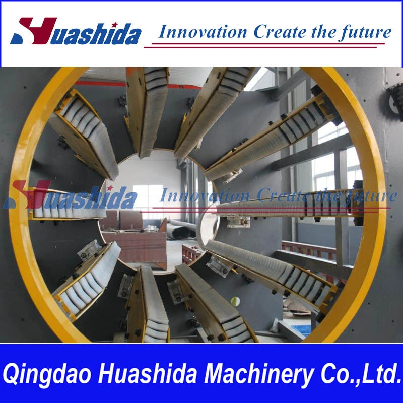 HDPE Jacket Shell Casing Extrution Machinery for Plastic Co-Extruder PU Foaming Pre-Insulated Pipe