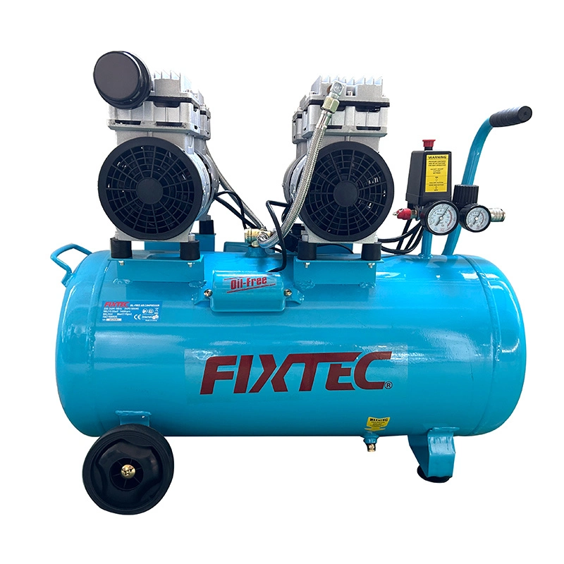 Fixtec Dental Medical Lab Hospital Equipment Oilless Silence 1500W 2HP Portable 50L Oil Free Air Compressor