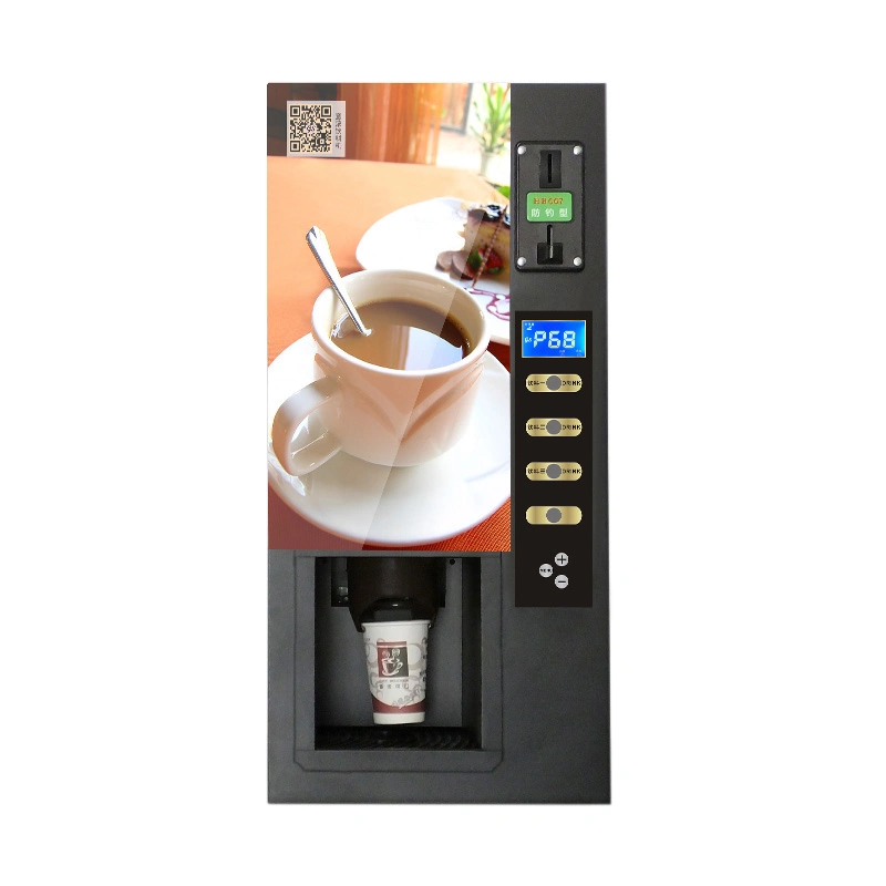 Coin Slot Automatic Coffee Vending Machine