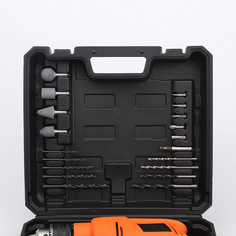 28PCS Hand Tool Box Set 21V Power Tool Drill Set Cordless Brusheless Electric Drill Combo Kit Electric Cordless Drill Tools Kit 28PC