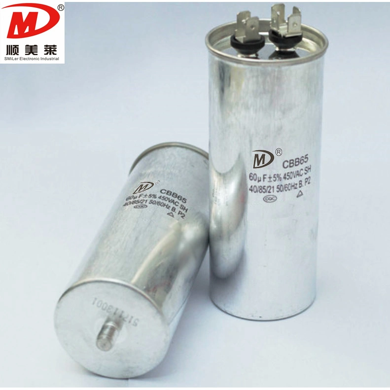 Cbb65 Sh 450v 50uf 55uf 60uf Ac Motor Start Air Conditioner Capacitor