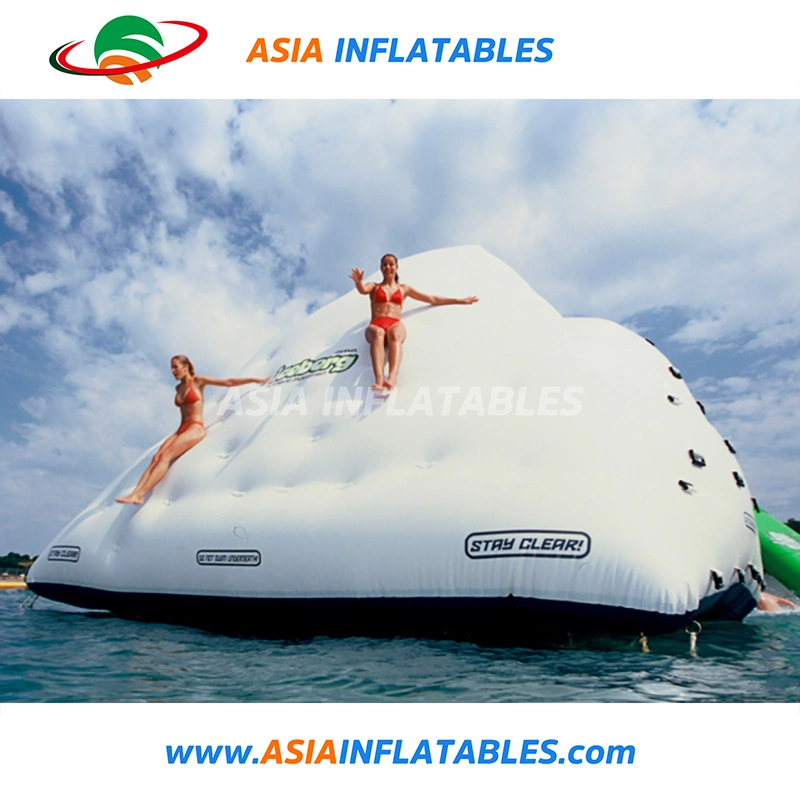 High quality/High cost performance  PVC Tarpaulin Inflatable Floating Iceberg Island / Iceberg Climbing Wall for Hot Sale